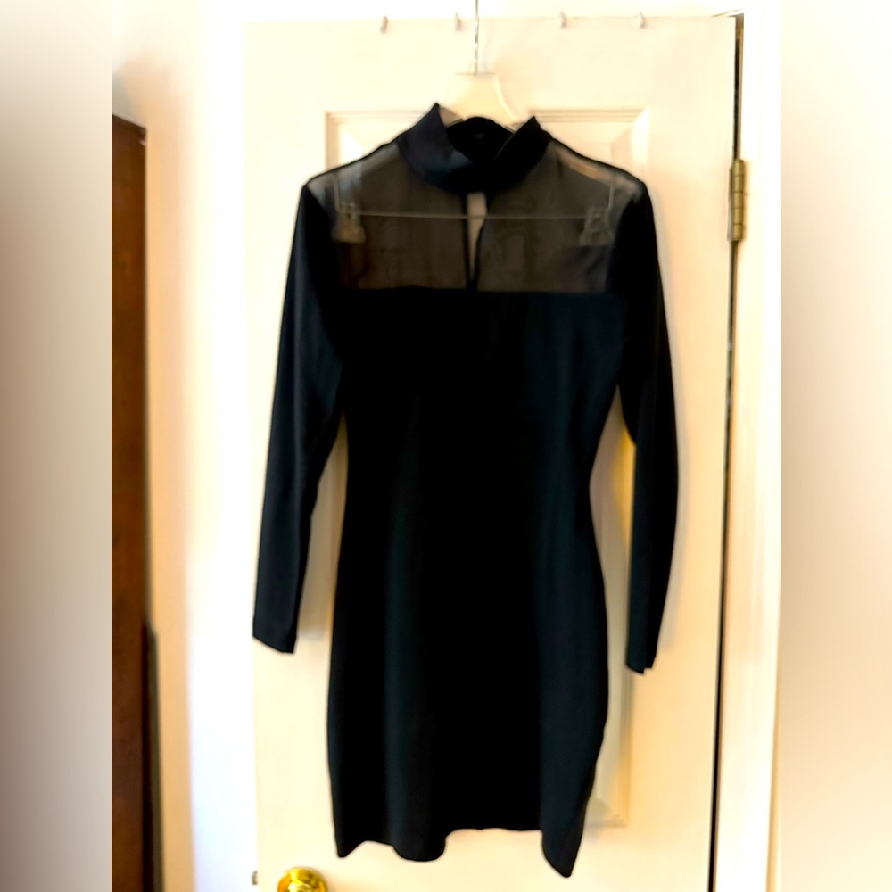 Classic black dress Little black dress Long sleeves Ralph Lauren Medium stretchy